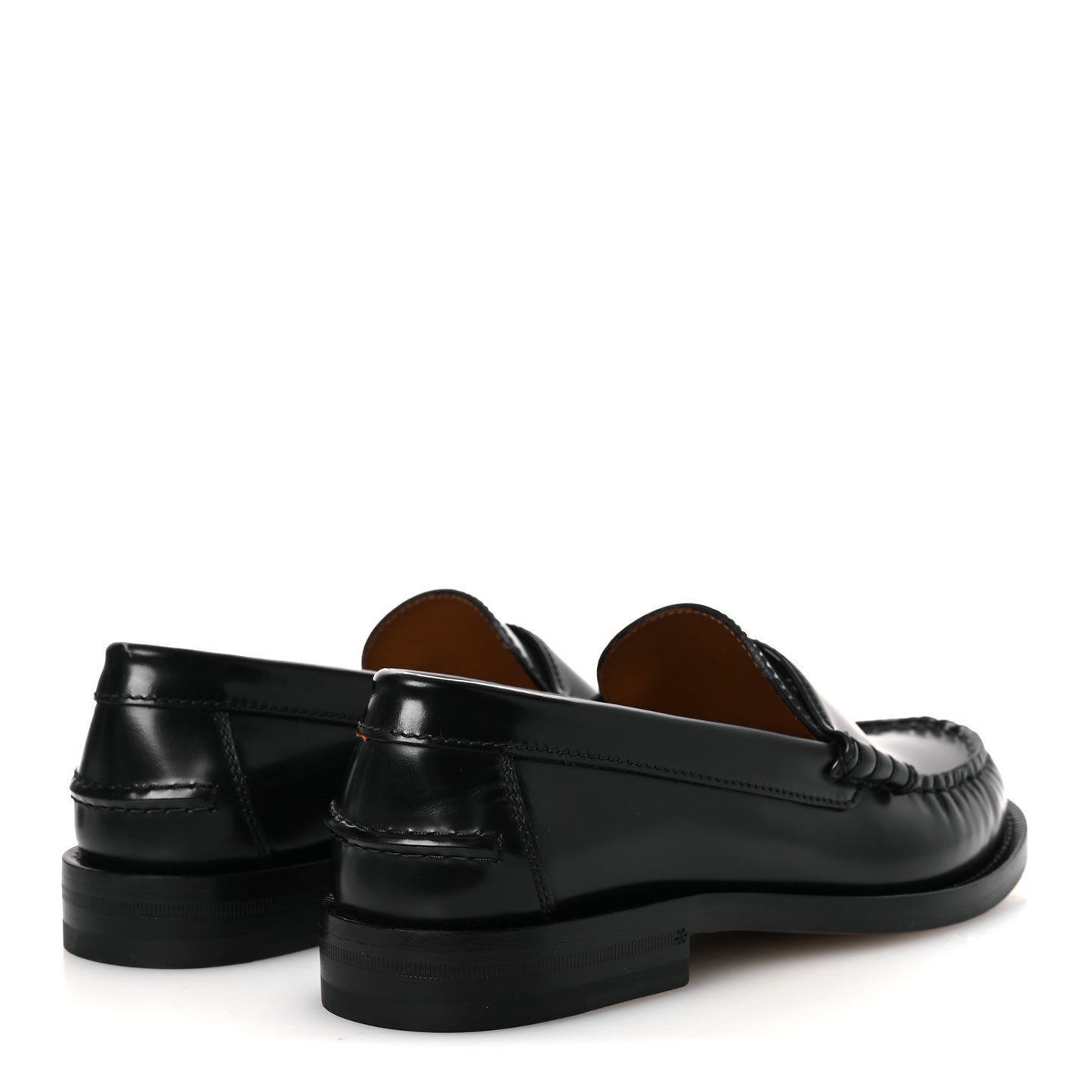 Millennial Ribot Cut Out Interlocking G Loafers 38 Black