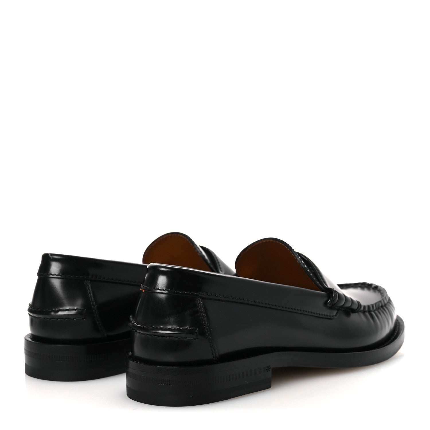 Gucci Millennial Ribot Cut Out Interlocking G Loafers 38 Black 5 of 12