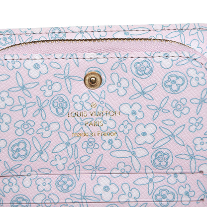 Louis Vuitton Monogram Fleuri Insolite PM Wallet Rose 6 of 7