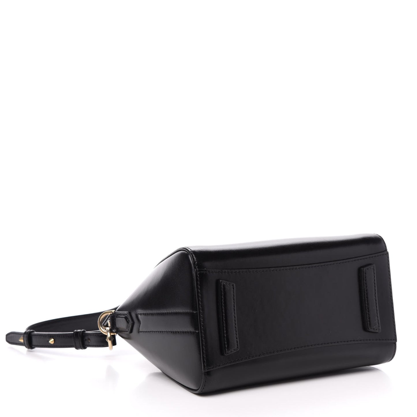 Shiny Lord Calfskin Mini Antigona Black