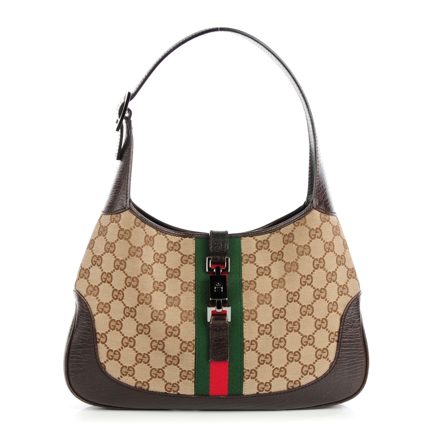 Monogram Web Jackie O Hobo Dark Brown