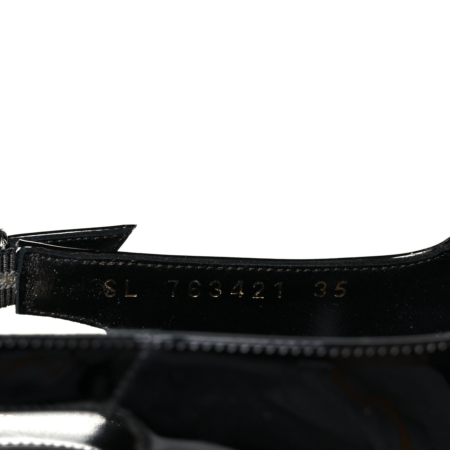 Glazed Calfskin Lee Slingback Pumps 35 Black