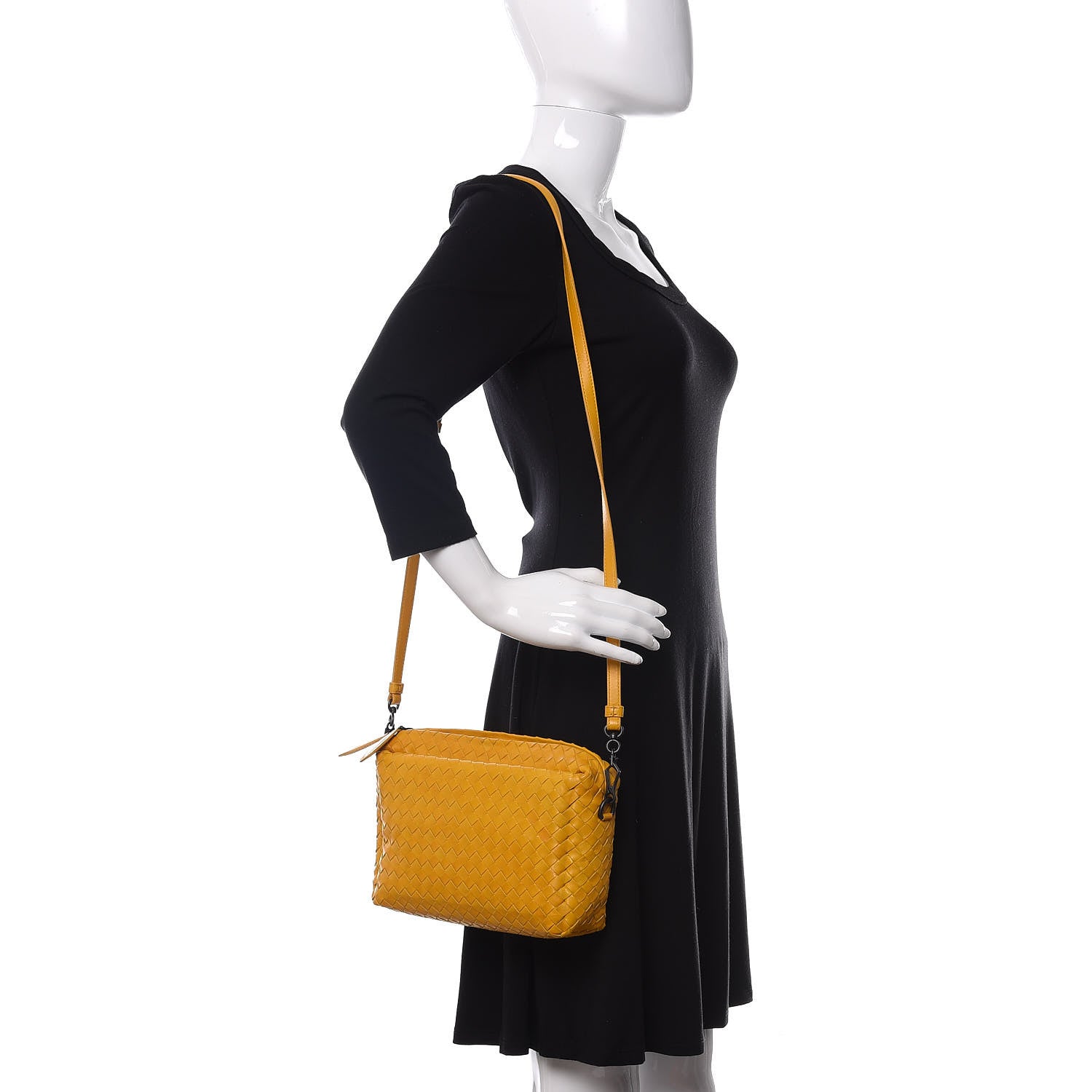 Bottega Veneta Nappa Intrecciato Small Camera Bag Yellow 2 of 10