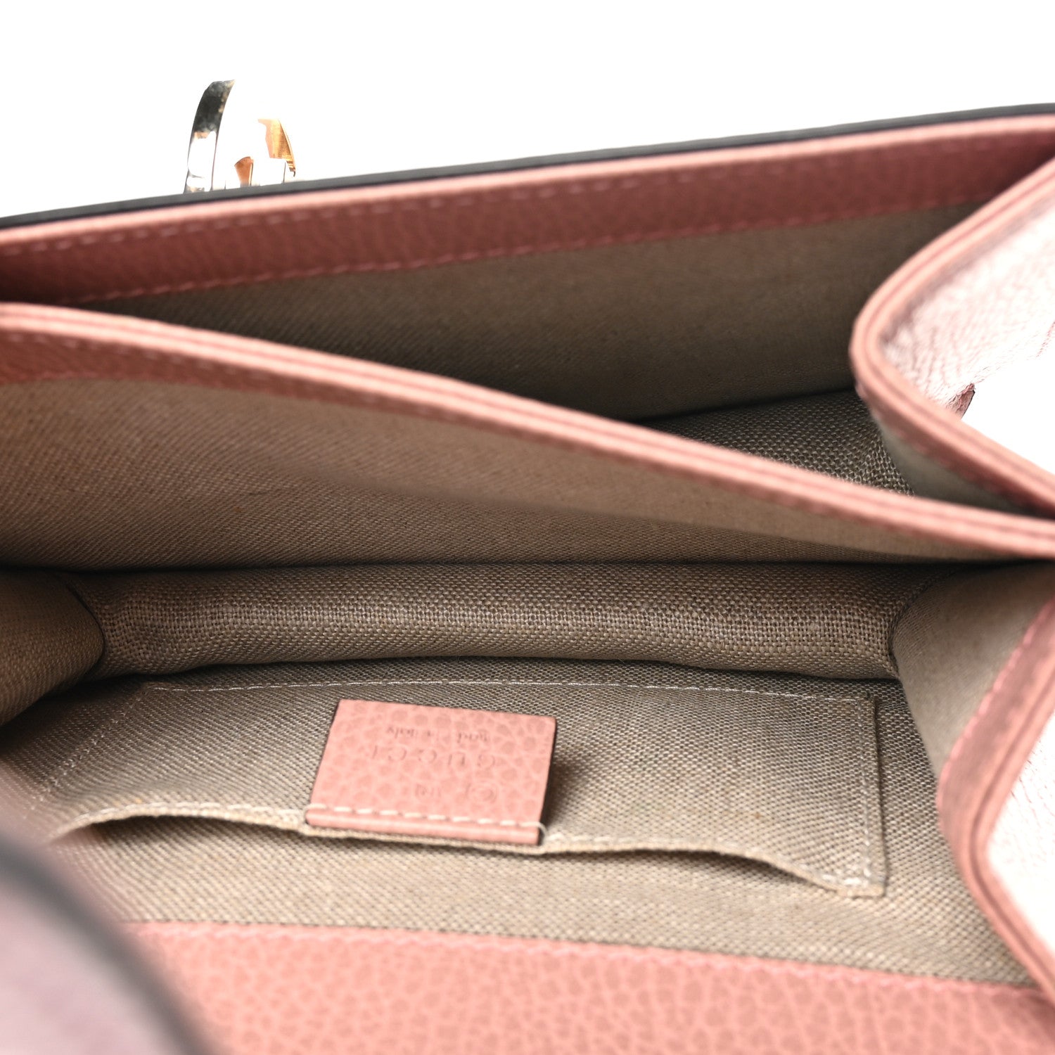 Gucci Dollar Calfskin Small Interlocking G Shoulder Bag Soft Pink 6 of 11