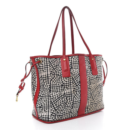 MCM Visetos Medium Liz Reversible Shopper Tote Ruby Red 14 of 17