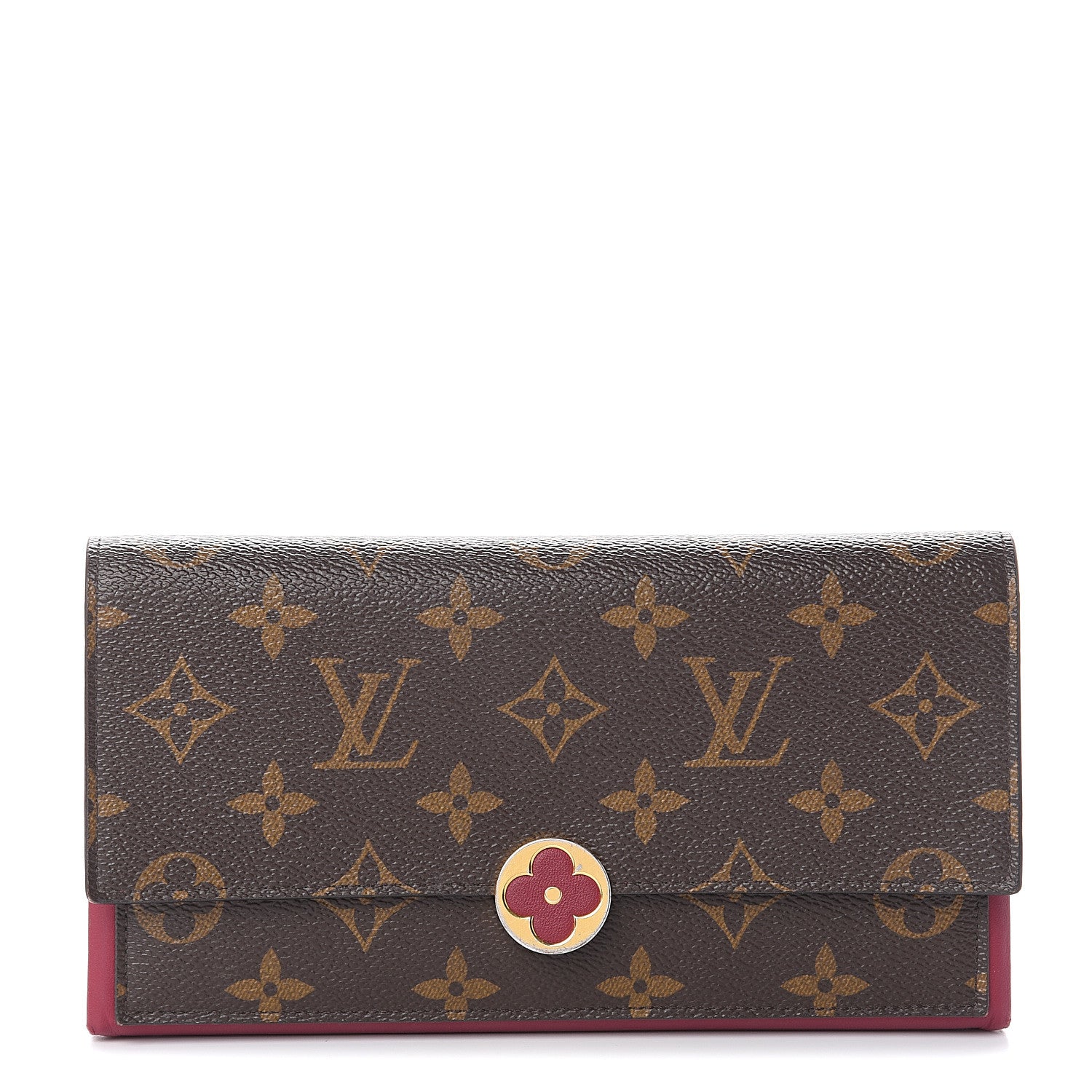 Louis Vuitton Monogram Flore Wallet Fuchsia 1 of 6