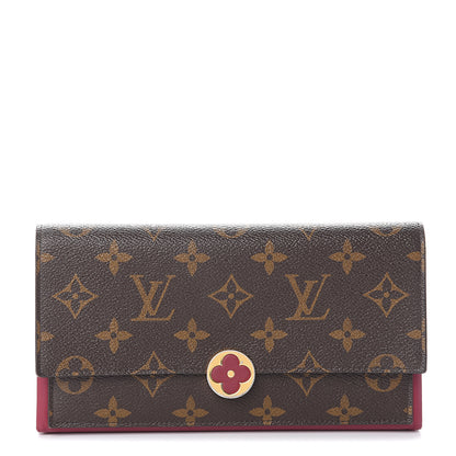 Louis Vuitton Monogram Flore Wallet Fuchsia 1 of 6