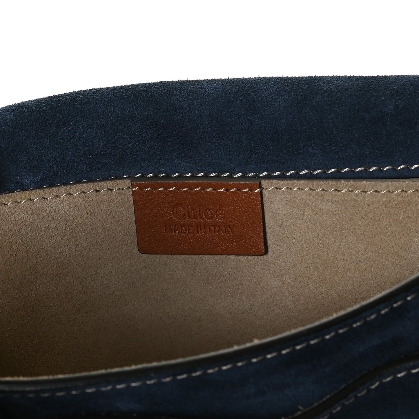 Calfskin Suede Small Jodie Camera Bag Navy