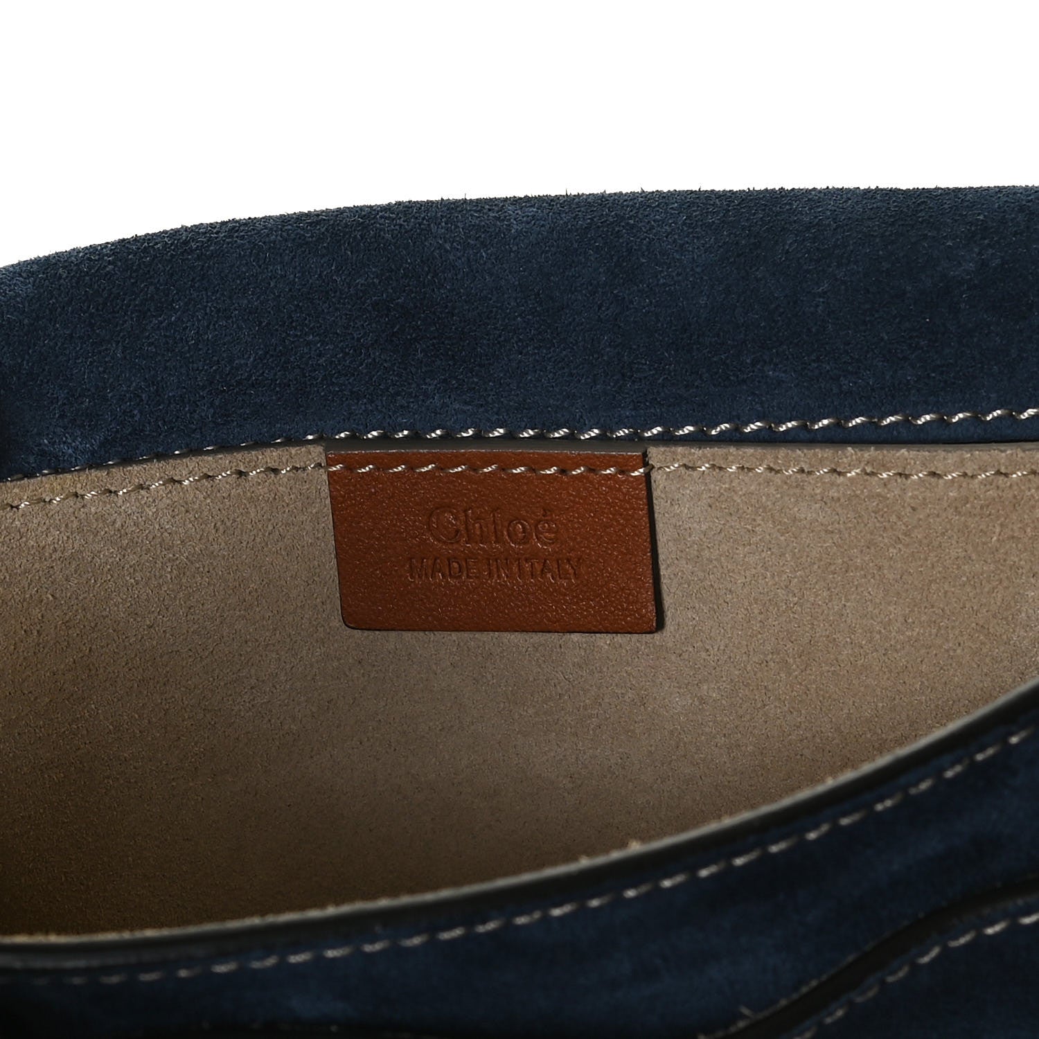 Chloe Calfskin Suede Small Jodie Camera Bag Navy 6 of 13