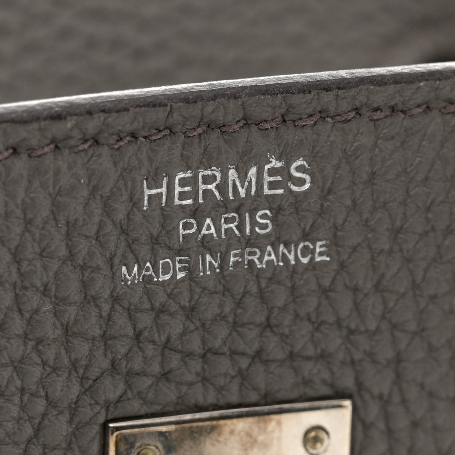 Hermes Togo Birkin 25 Etain 6 of 11