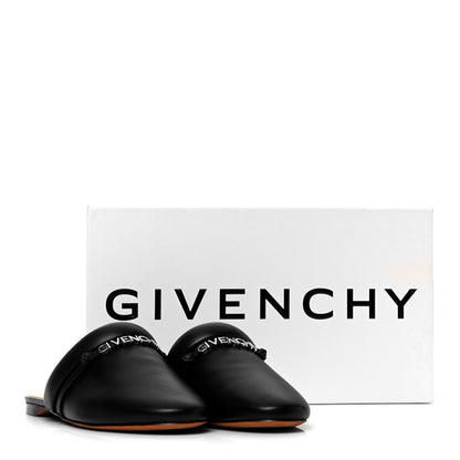 Givenchy Lambskin Elba Logo Mule Slippers 38 Black 9 of 9