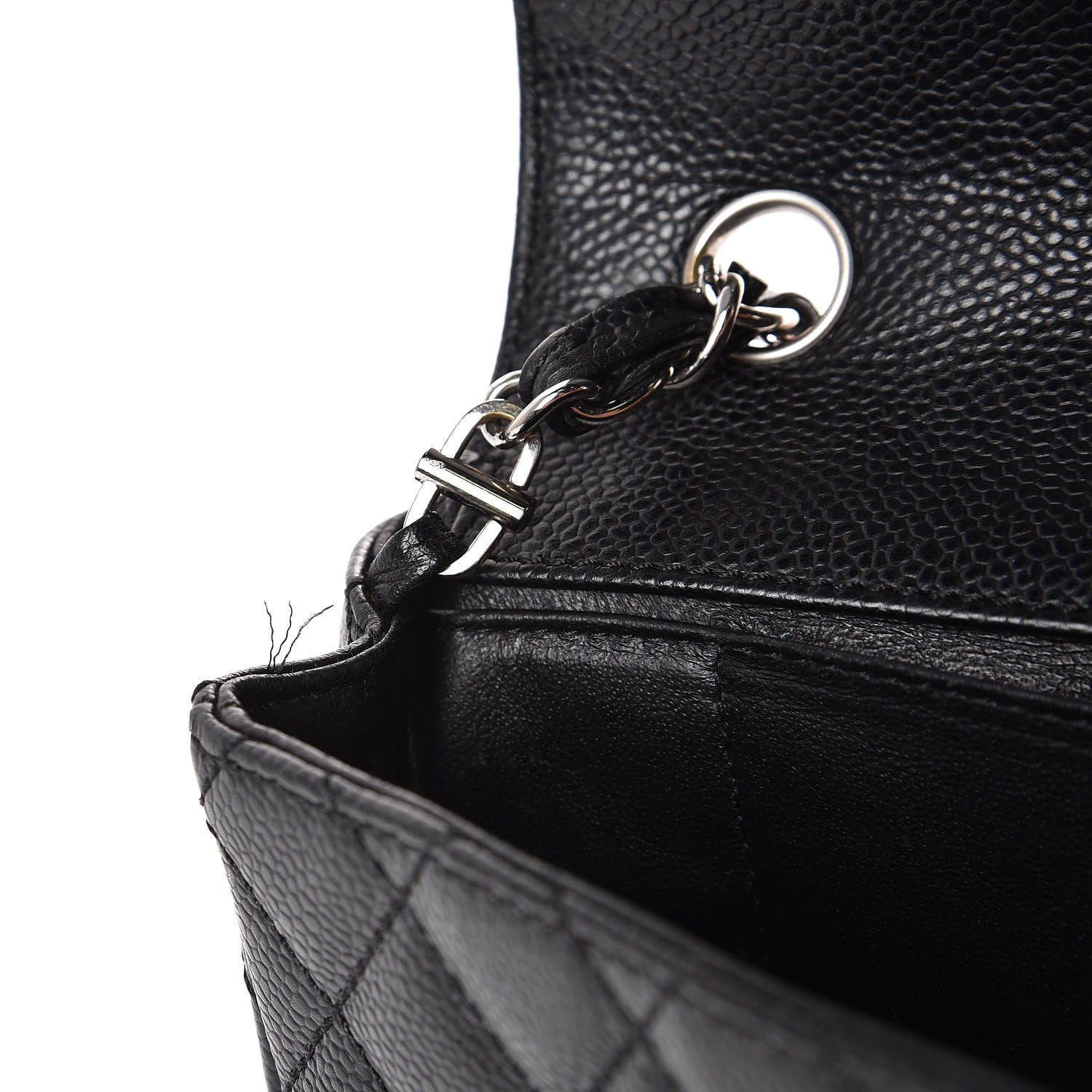 Chanel Caviar Quilted East West Flap Black 8 of 8