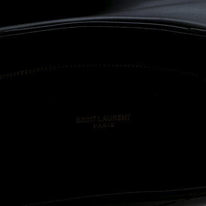 Saint Laurent Calfskin Y Quilted Monogram Toy Loulou Crossbody Bag Black 7 of 13