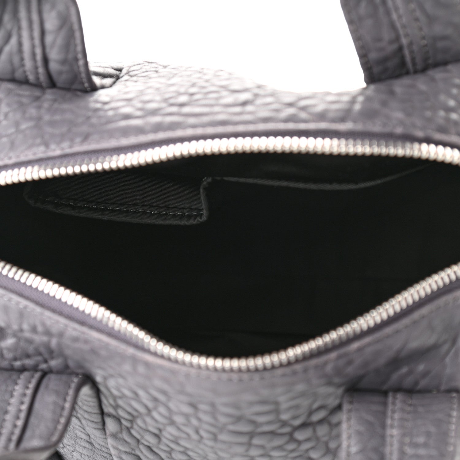 Alexander Wang Pebbled Lambskin Rocco Tundra Silver Hardware 5 of 8