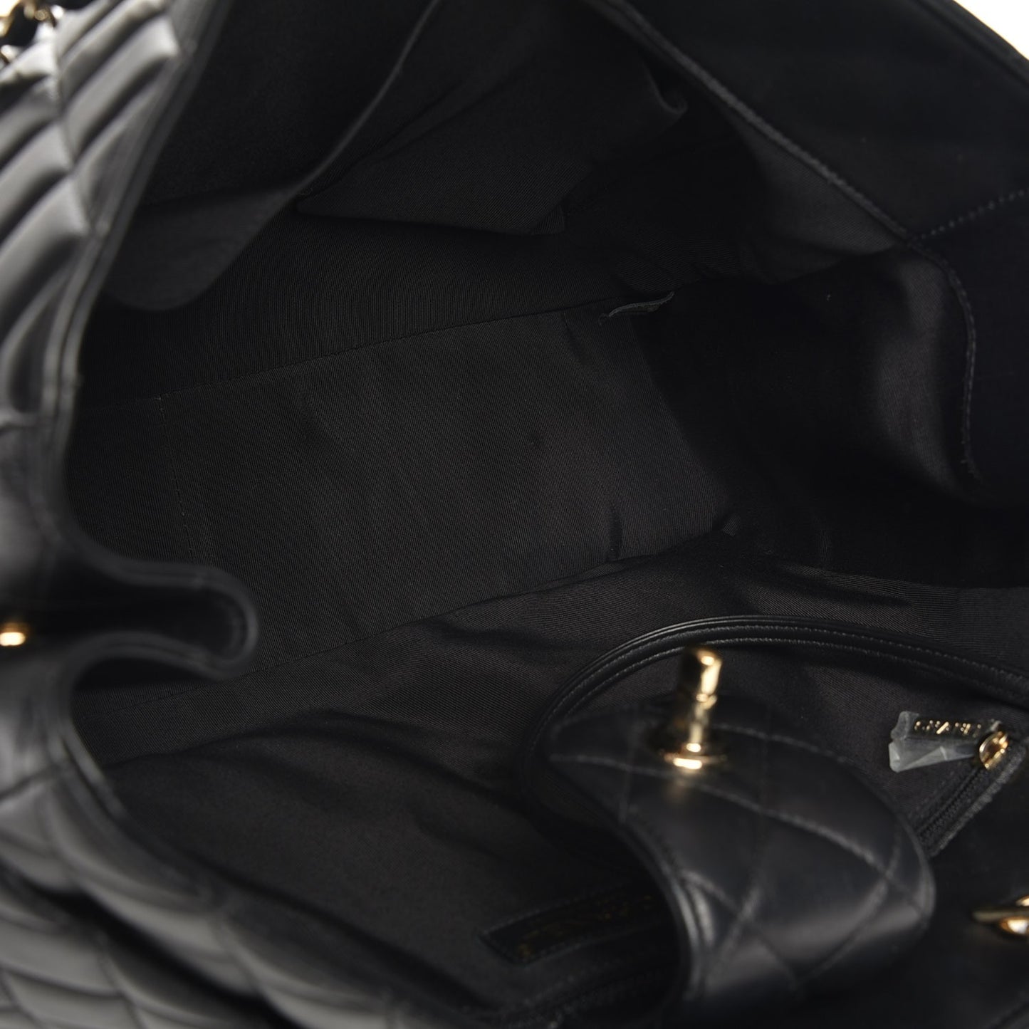Calfskin Quilted Timeless Tote Black