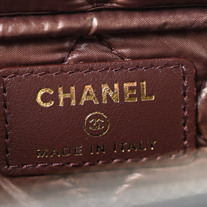 Chanel Caviar Quilted Toiletry Case With Chain Black 6 of 8