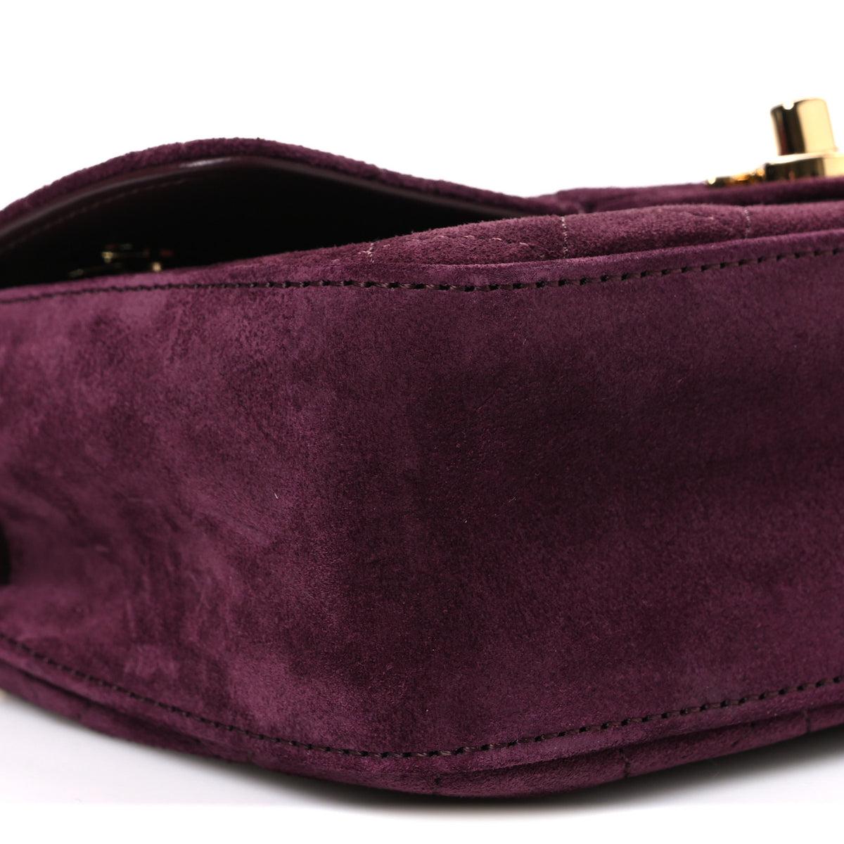 Chanel Suede Calfskin Mini Souplissimo Flap Burgundy 8 of 10