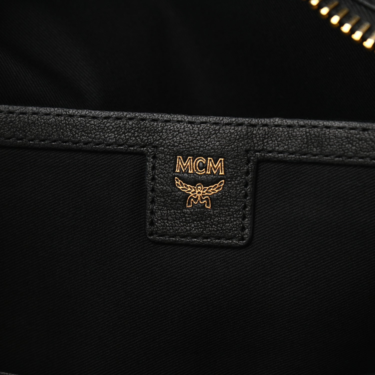MCM Lambskin Fox Fur Medium Stark Insignia Backpack Black 5 of 11