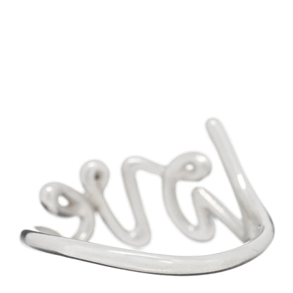 Tiffany Sterling Silver Paloma Picasso Graffiti Love Ring 54 7 3 of 5