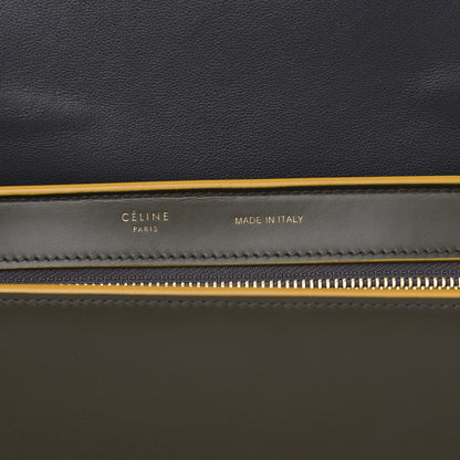 Celine Calfskin Small Bi-Color Trapeze Yellow 6 of 13