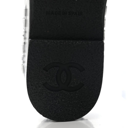 Chanel Lambskin Quilted CC Espadrille Slip On Sandals 35 Black 8 of 14