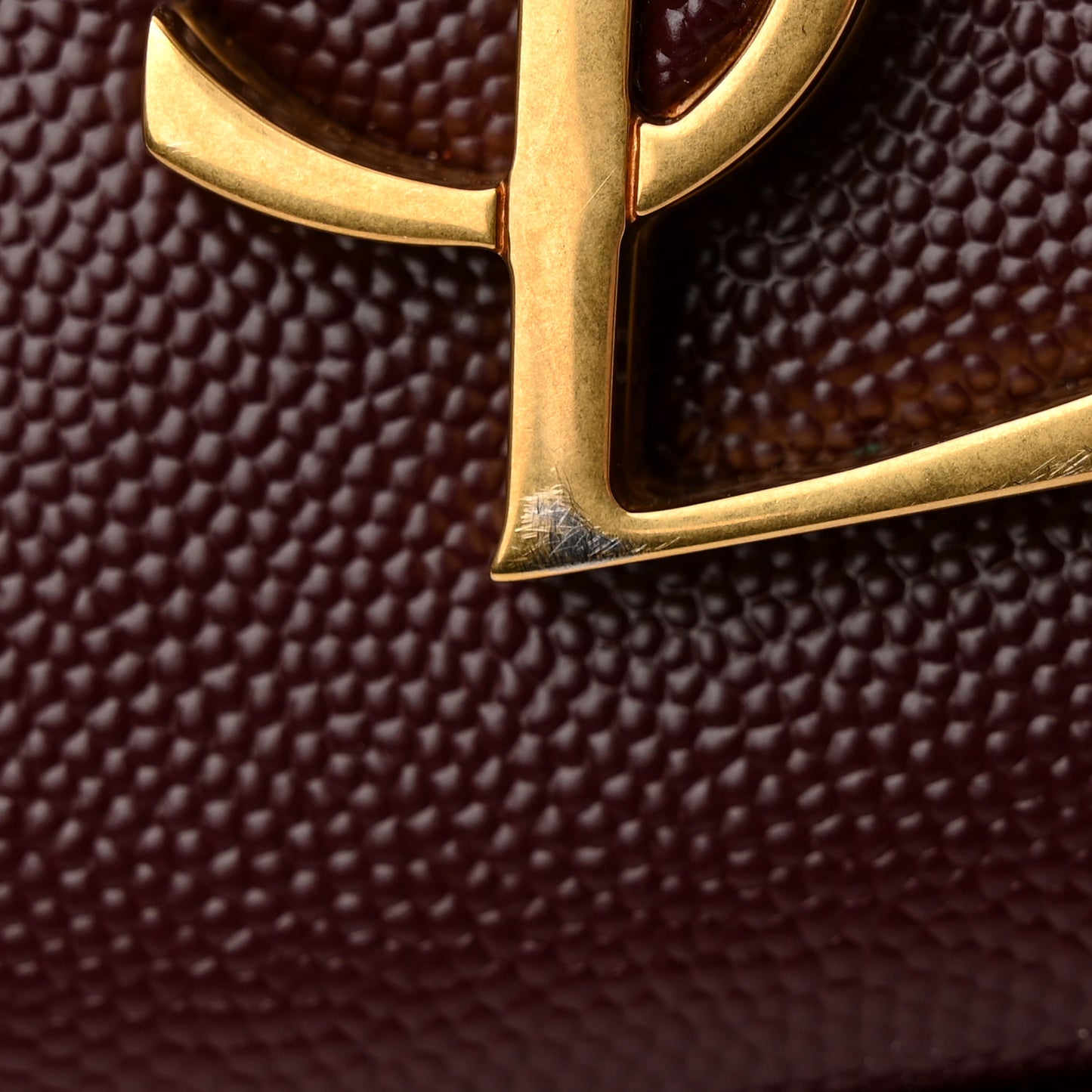 Grain de Poudre Medium Classic Monogram Cassandra Top Handle Rouge Legion