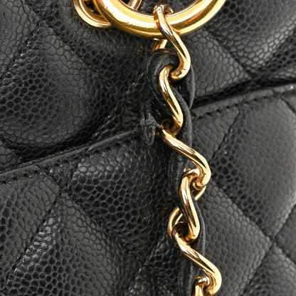 Chanel Caviar Quilted Grand Shopping Tote GST Black 14 of 18