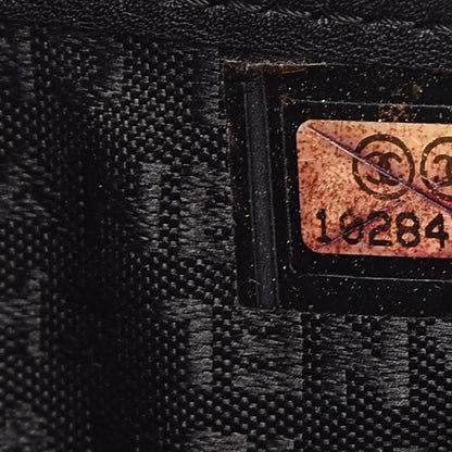 Chanel Lambskin Embossed Logo Yen Wallet Black 7 of 12