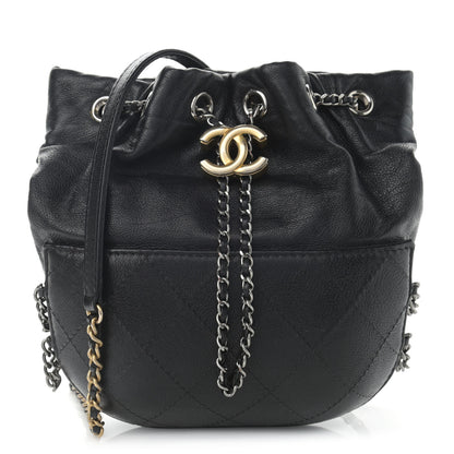 Chanel Calfskin Quilted Small Gabrielle Bucket Black 1 of 11