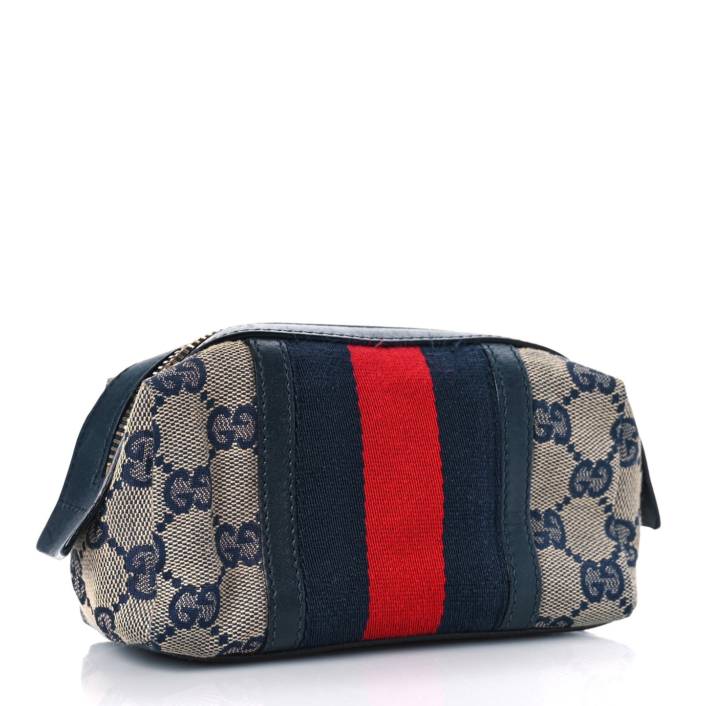 Monogram Web Small Cosmetic Case Navy