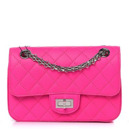 Chanel Goatskin Quilted 2.55 Reissue Mini Flap Fluorescent Pink 1 of 10