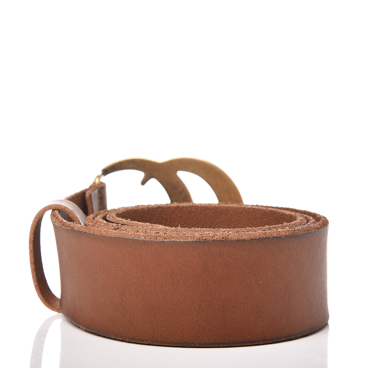 Gucci Faded Calfskin Double G 40mm Belt 80 32 Cuir 3 of 6