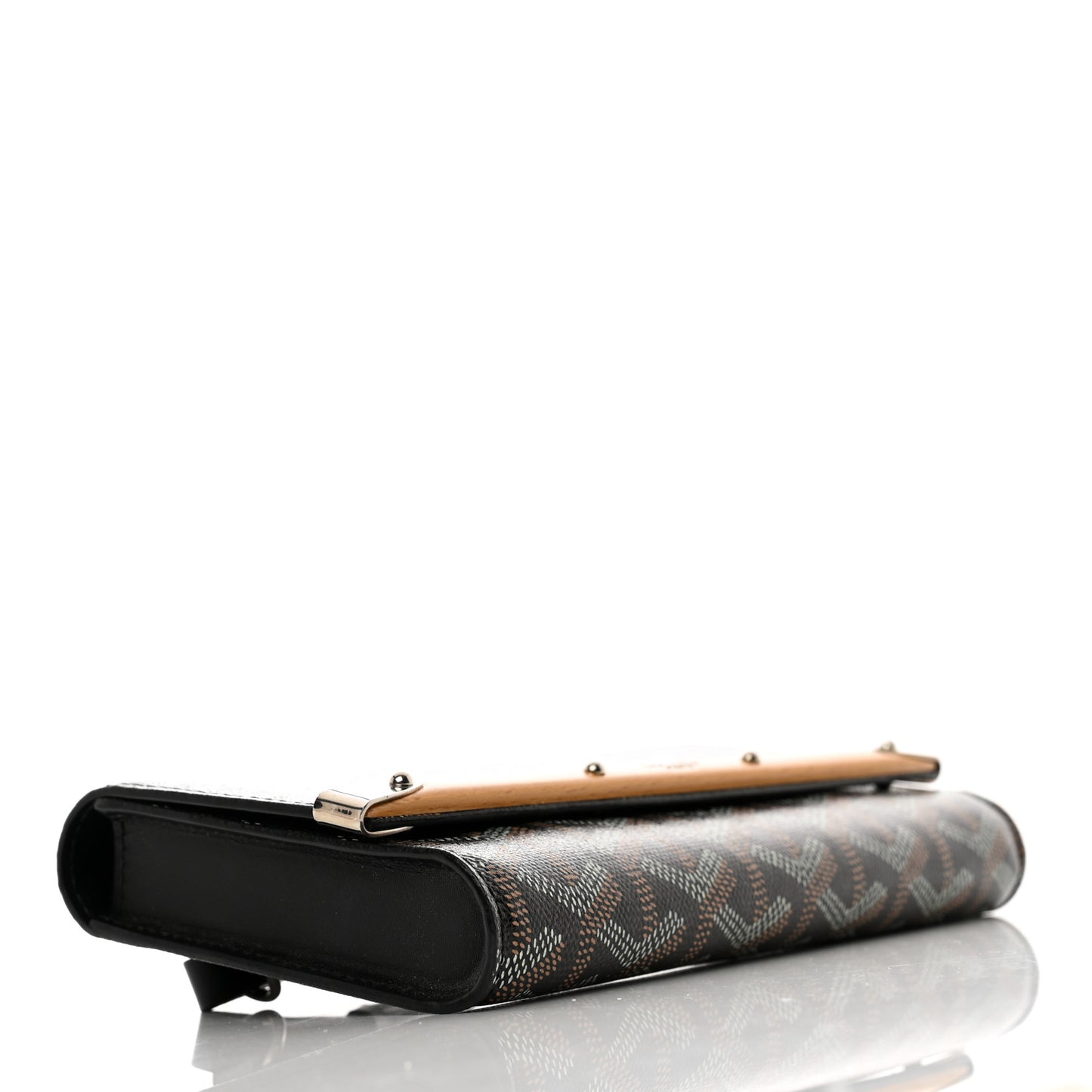 Goyardine Monte Carlo Bois Clutch Black