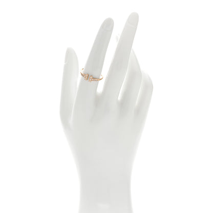 Tiffany 18K Rose Gold Diamond T Wire Ring 54 7 2 of 5