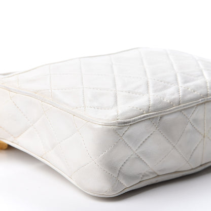 Chanel Lambskin Quilted Tassel Camera Case White 12 of 13