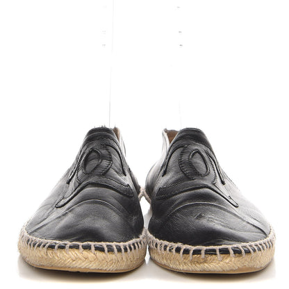 Chanel Lambskin CC Cap Toe Espadrilles 39 Black 2 of 9