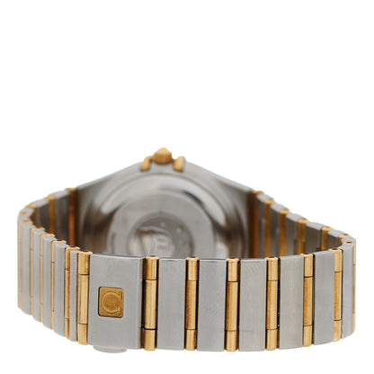 Omega Stainless Steel 18K Yellow Gold Diamond 27mm Constellation Quartz Watch Champagne 1292.15.00 3 of 4
