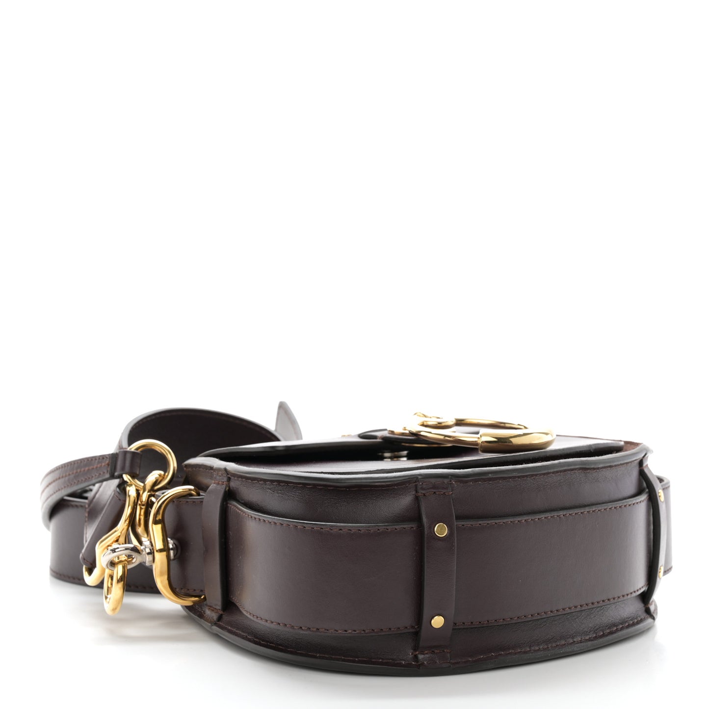 Calfskin Small Tess Bag Black Raisin