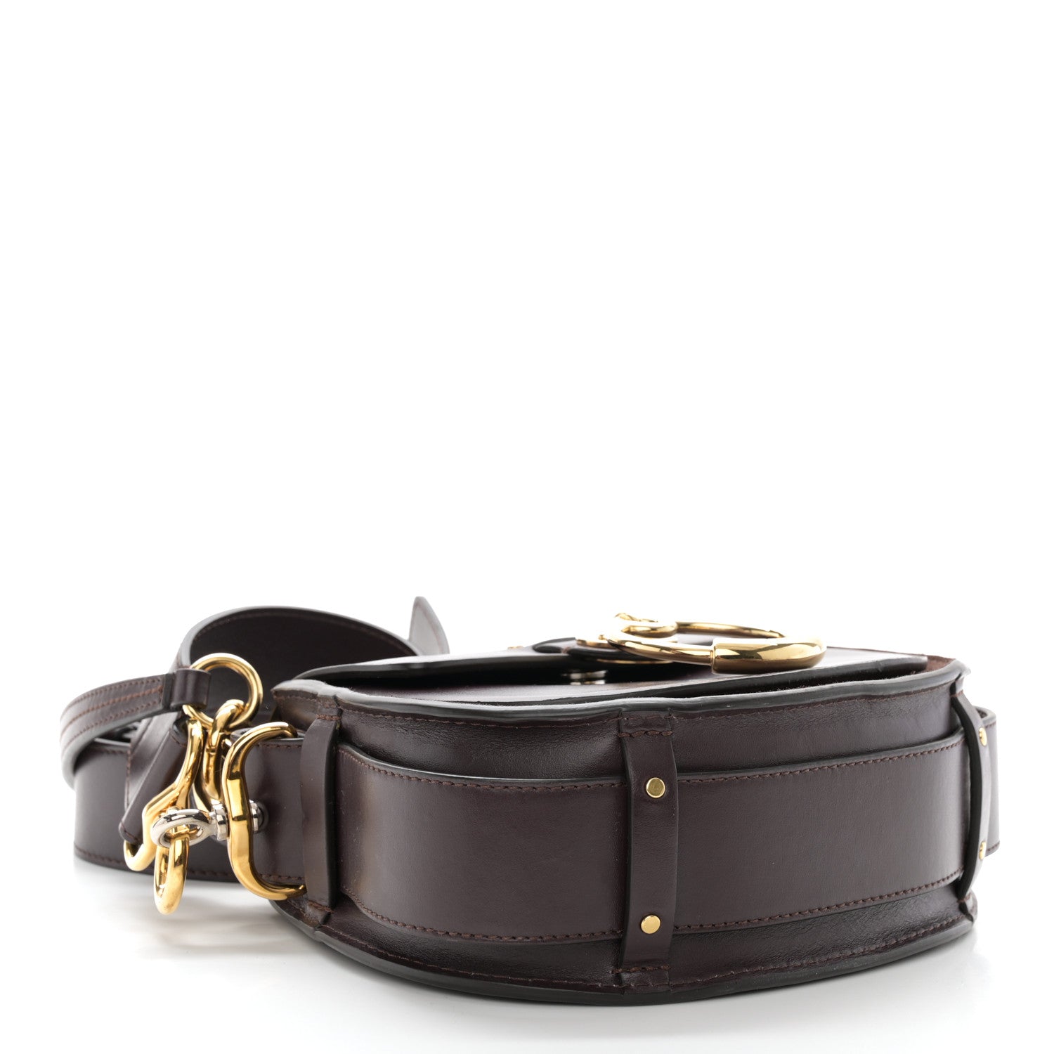 Chloe Calfskin Small Tess Bag Black Raisin 4 of 9