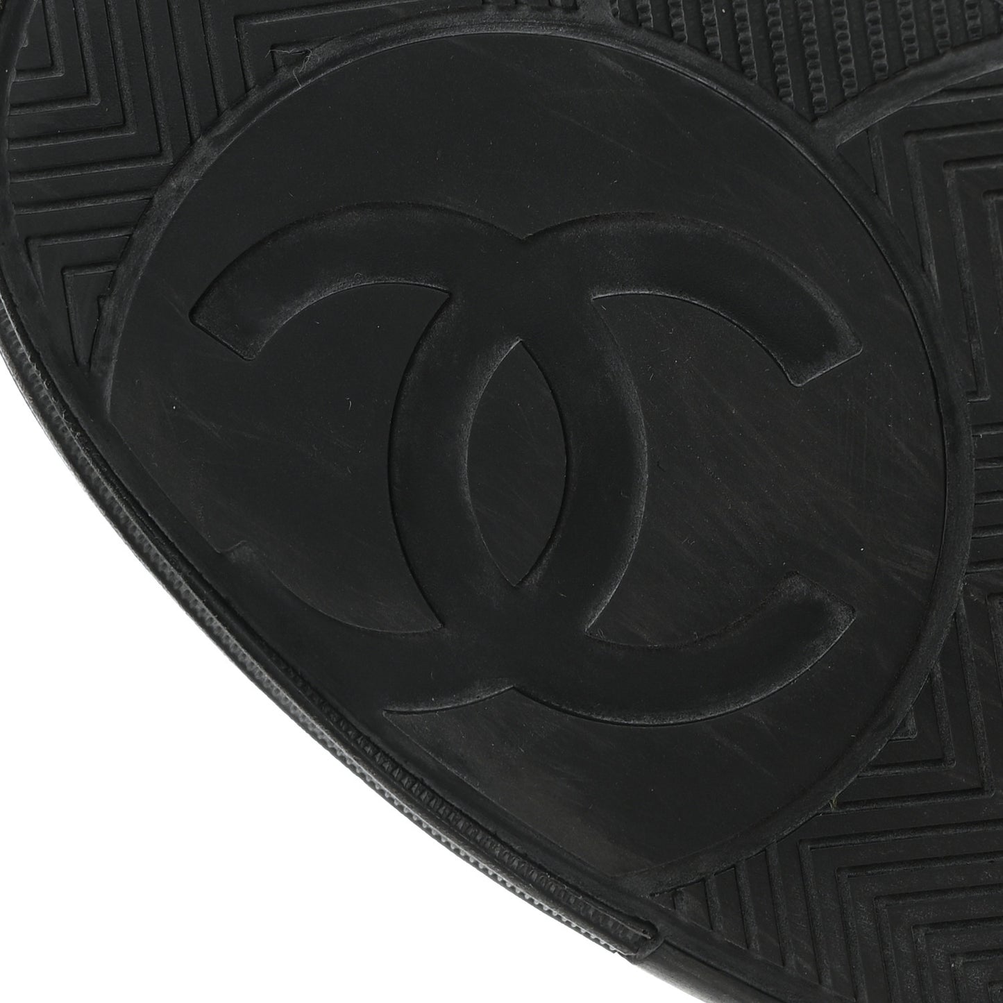 Calfskin Womens Logo Sneakers 40.5 White Black
