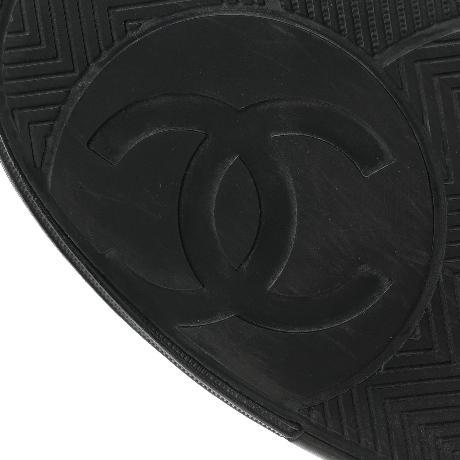 Chanel Calfskin Womens Logo Sneakers 40.5 White Black 9 of 9