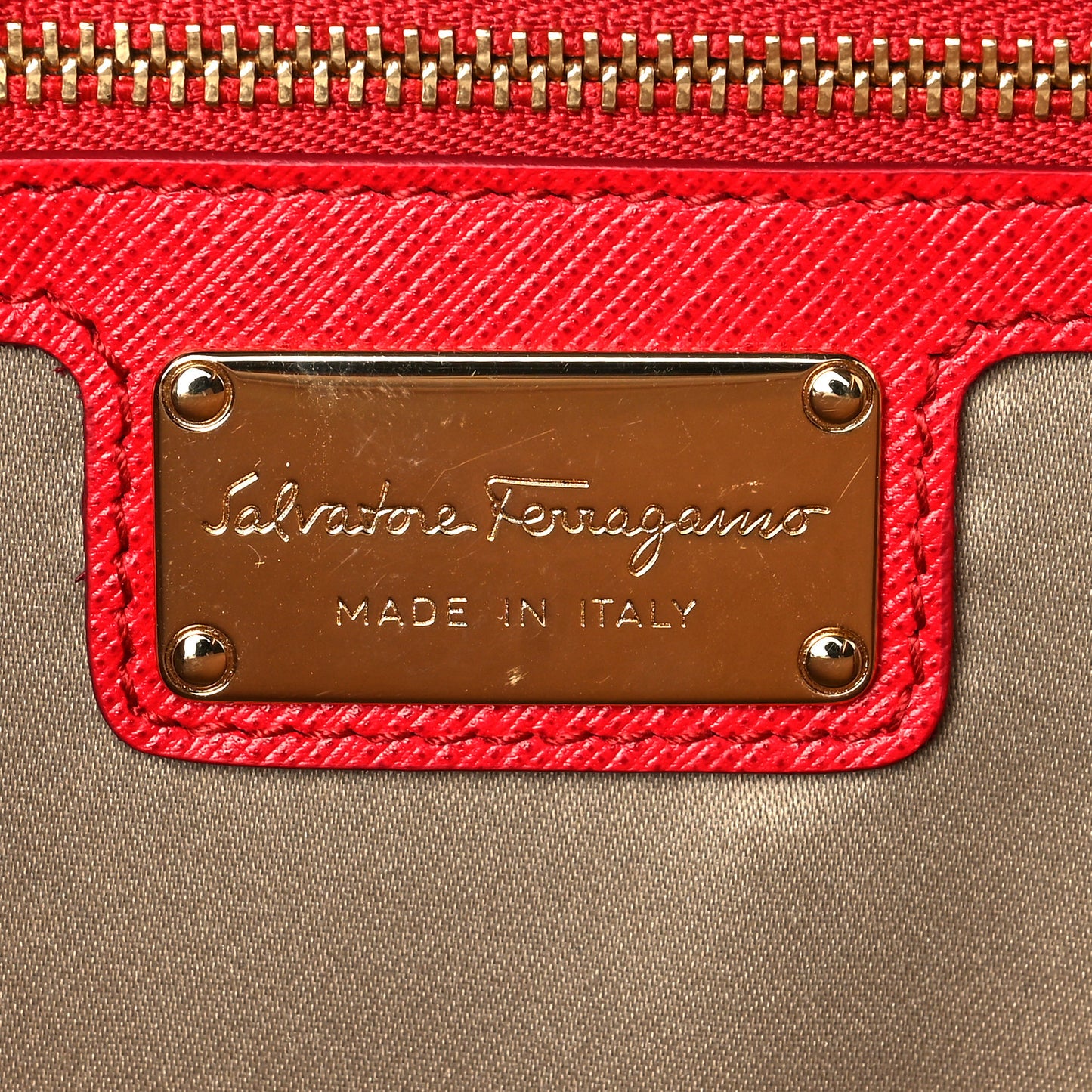 Calfskin Vara Rainbow Wallet On Chain Red