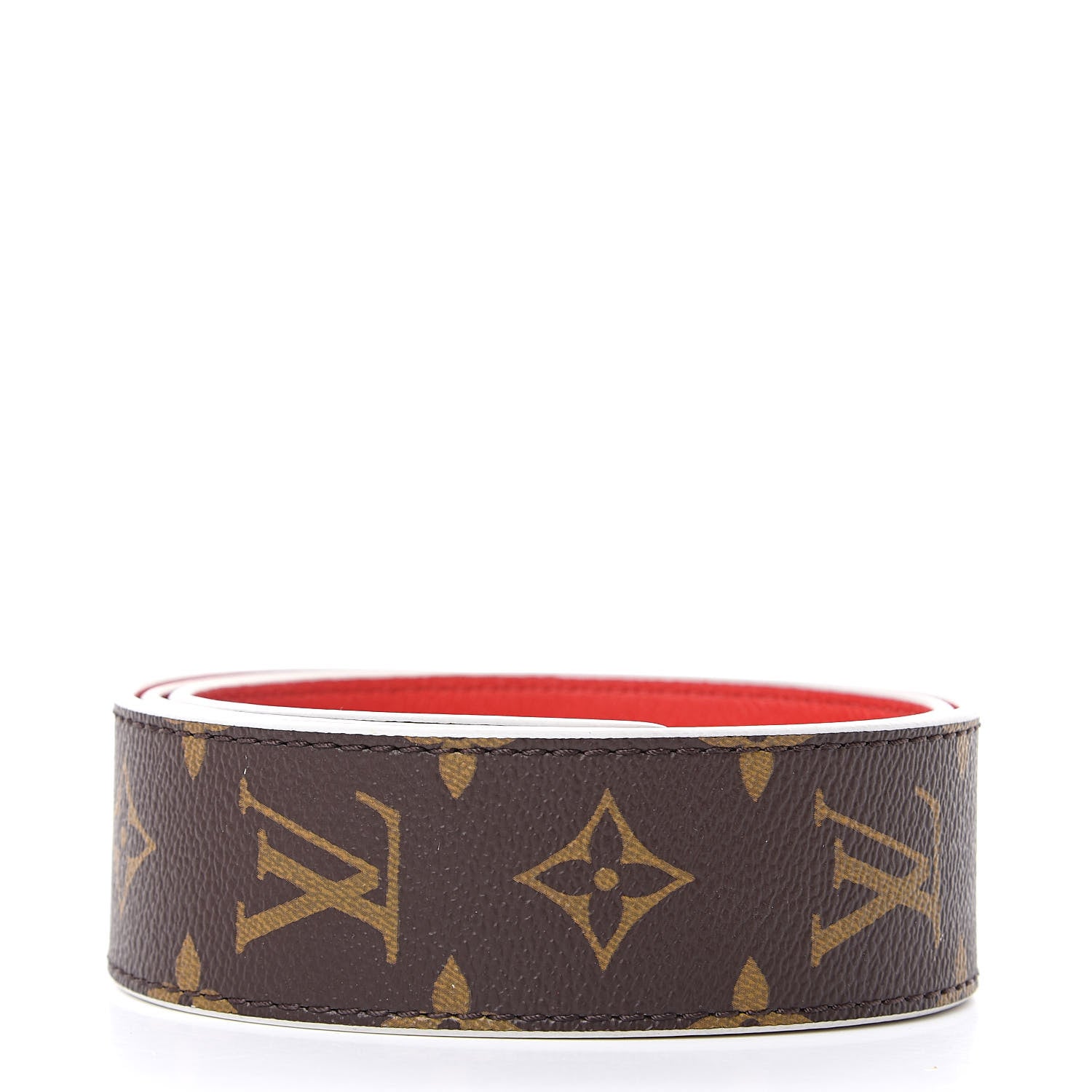 Louis Vuitton Monogram Bandouliere Shoulder Strap Red 2 of 5
