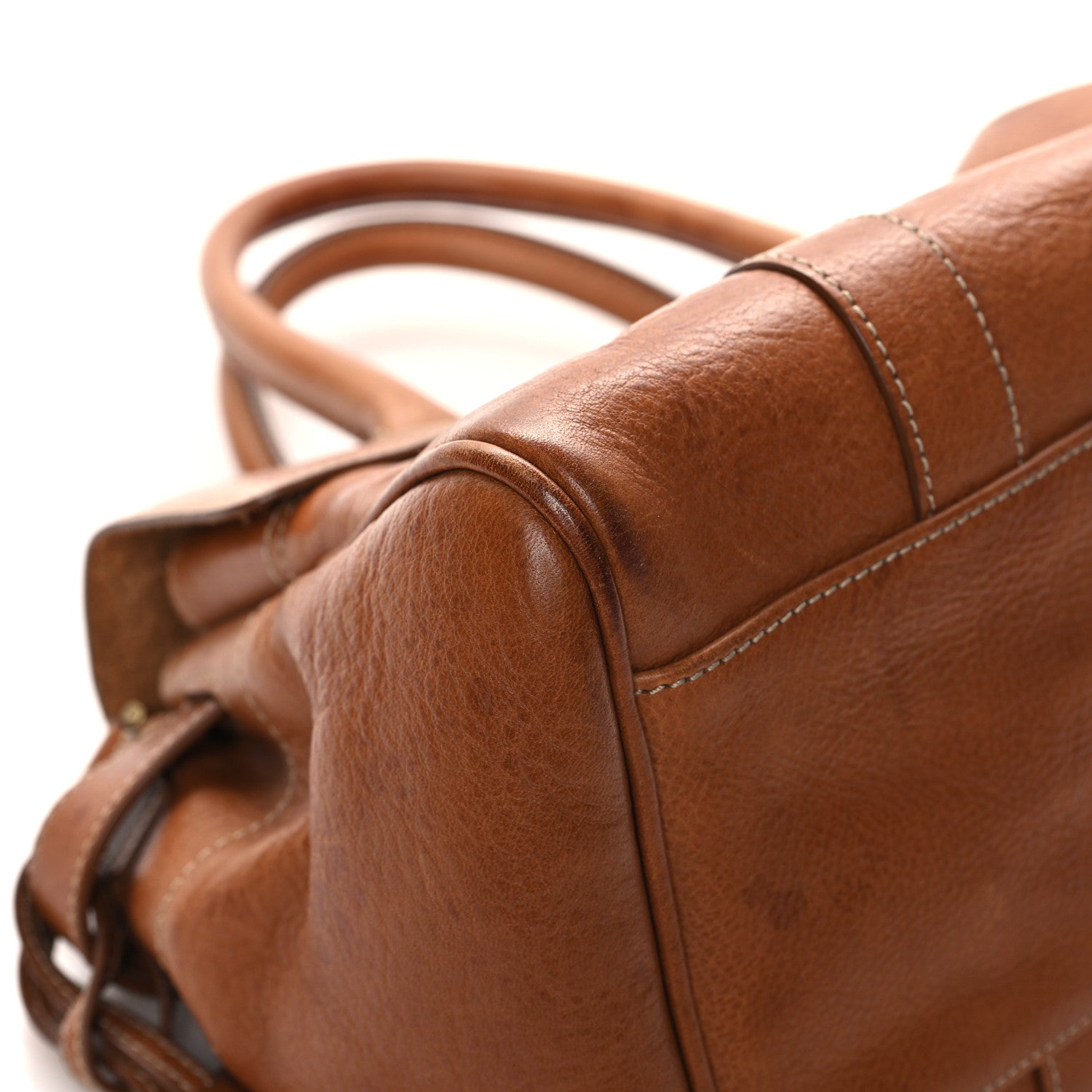 Mulberry Classic Grain Small Bayswater Satchel Oak 8 of 12