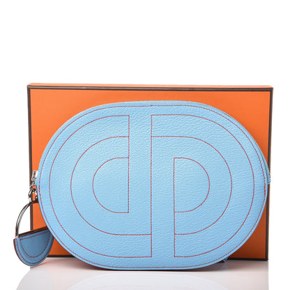Hermes Chevre Mysore In-The-Loop-To-Go Pochette Celeste 8 of 8