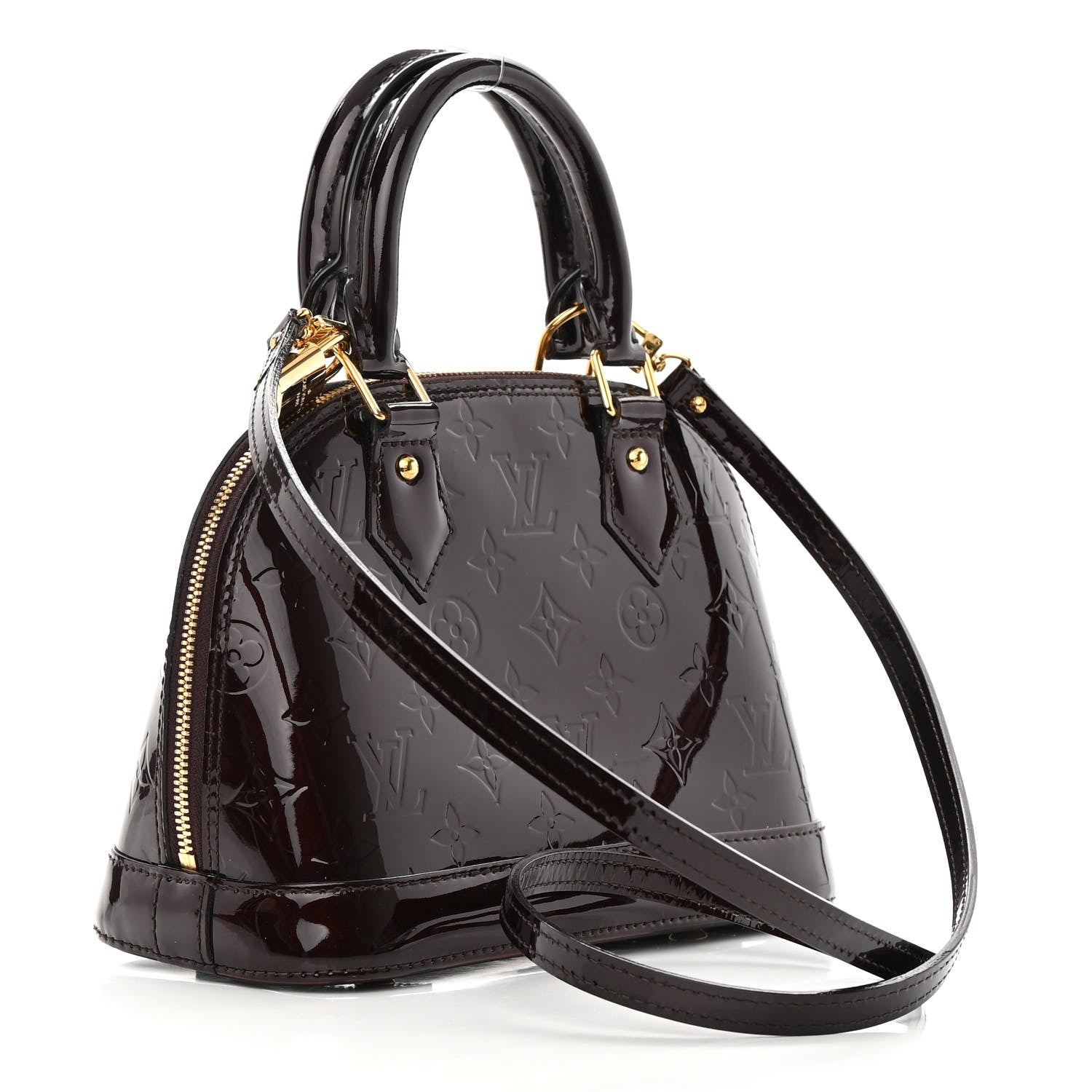 Louis Vuitton Vernis Alma BB Amarante 3 of 15
