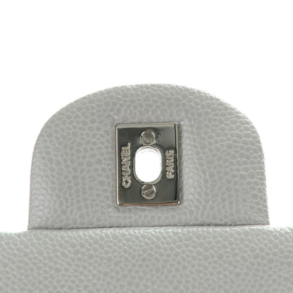 Chanel Caviar Quilted Maxi Double Flap Light Grey 5 of 9