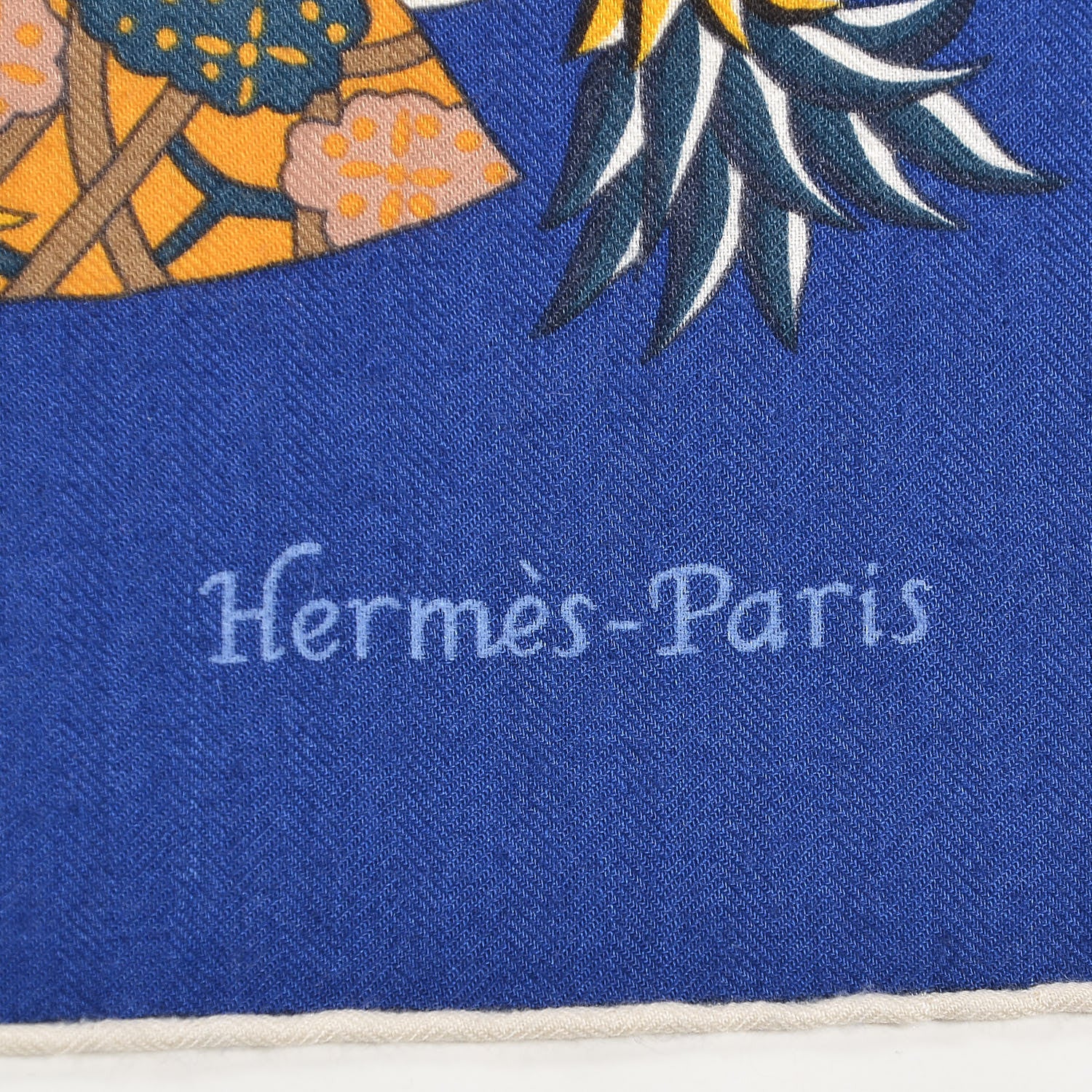 Hermes Cashmere Silk Fleurs et Papillons de Tissus Shawl 140 4 of 6