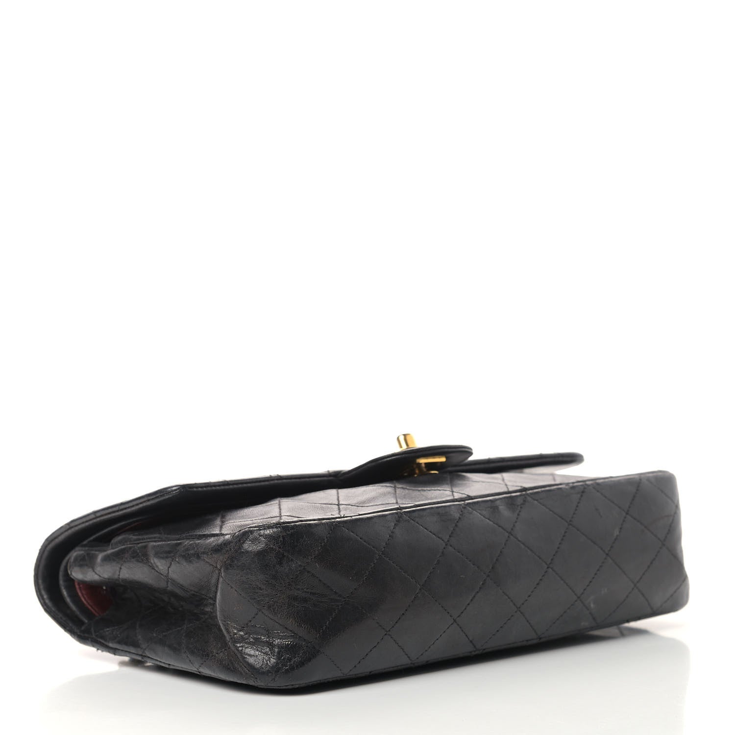 Chanel Lambskin Quilted Medium Double Flap Black 4 of 20