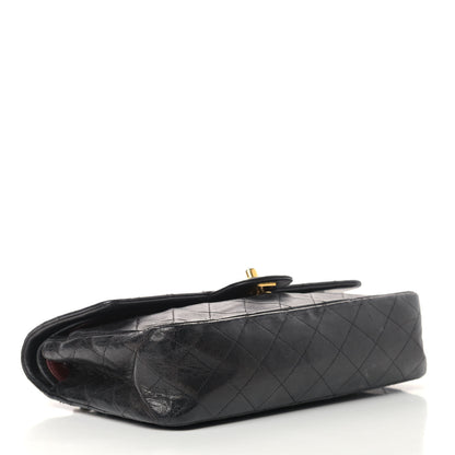 Chanel Lambskin Quilted Medium Double Flap Black 4 of 20